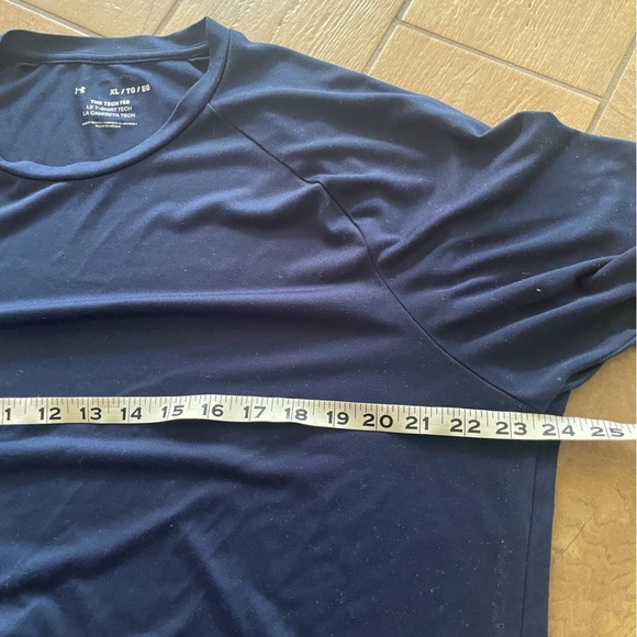 Under Armour The Tech Tee Navy Short Sleeve Shirt Men's XL - Picture 4 of 7